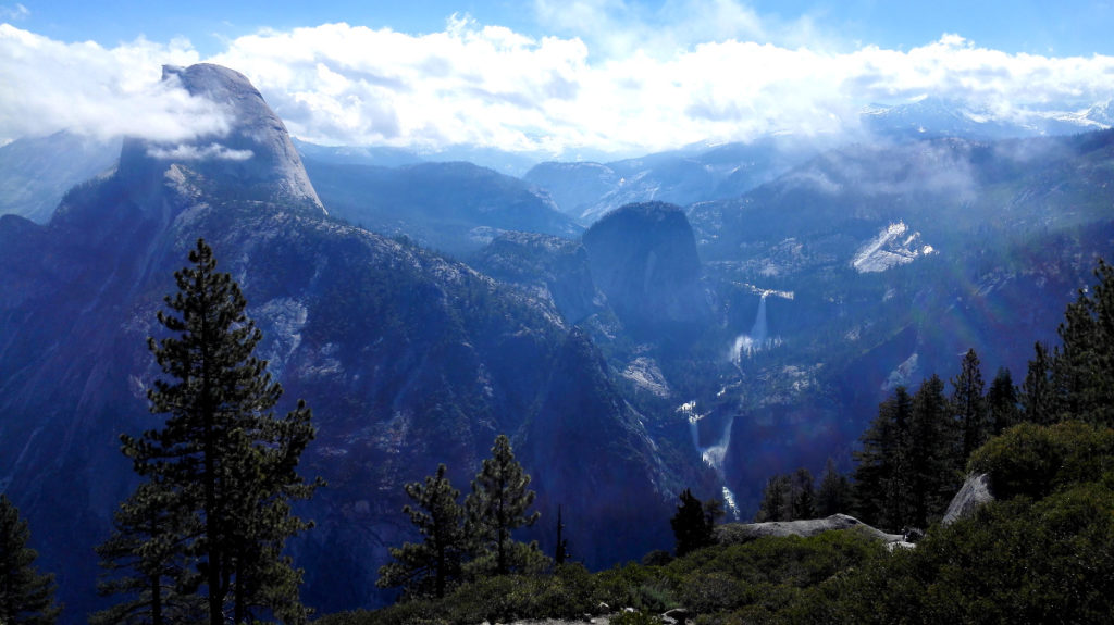 Half Dome, Neada and Vernal Falls