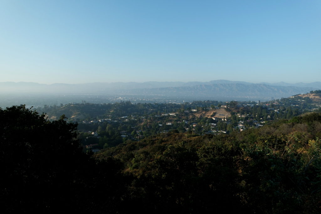 Blick vom Mulholland Drive auf die Studio City