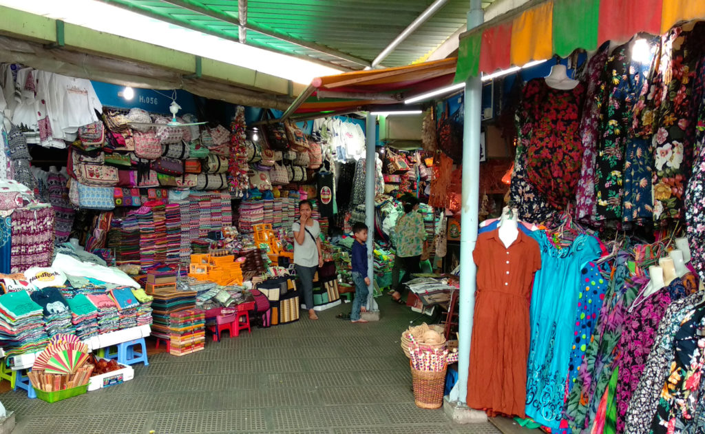 Textilhändler Zentralmarkt Phnom Penh