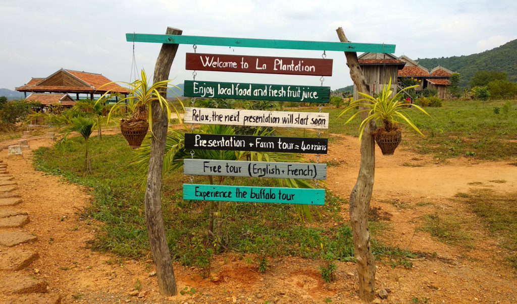Kampot La Plantation Eingang