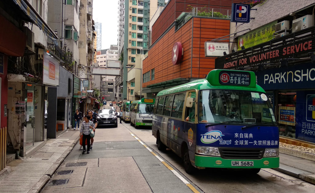 Mini Bus at Sai Ying Pun Station