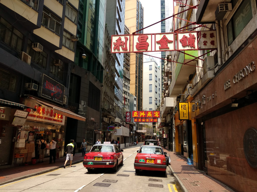 Taxis in Sheung Wan