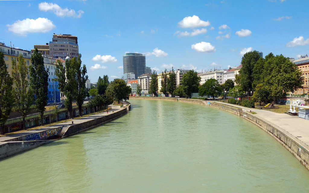 Blick auf den Donaukanal