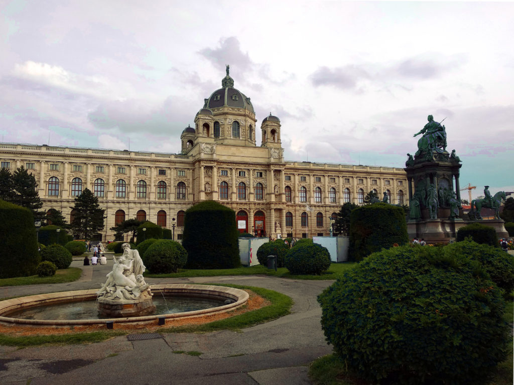 Blick auf das naturhistorische Museum
