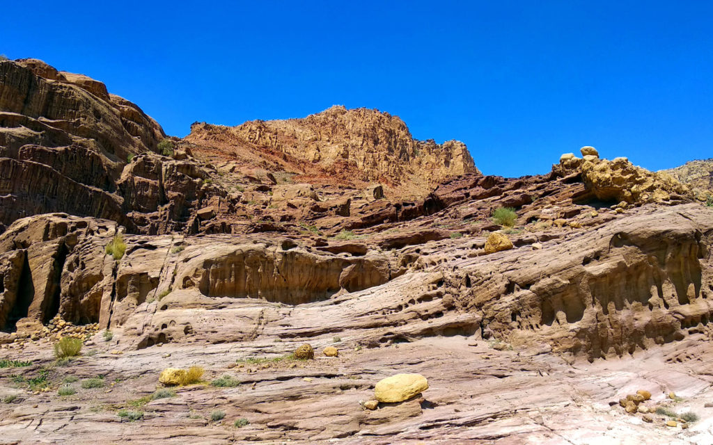 Felsformation im Wadi Dana