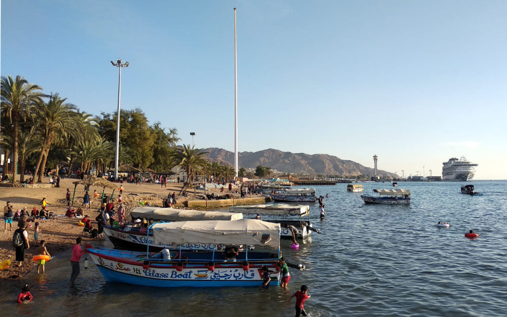 Am Stadtstrand von Aqaba