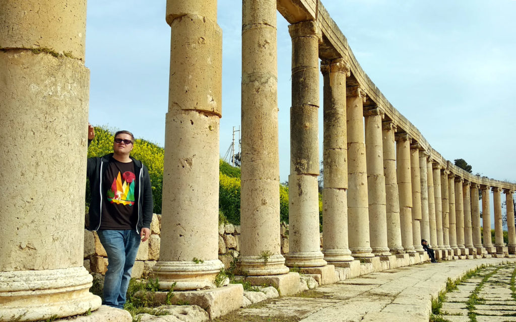 Antike Säulen in Jerash