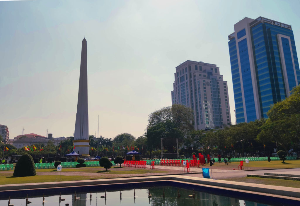 Independence Monument in Yangon